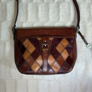 Etienne Aigner “Salerno Patchwork Collection” Leather Bag
